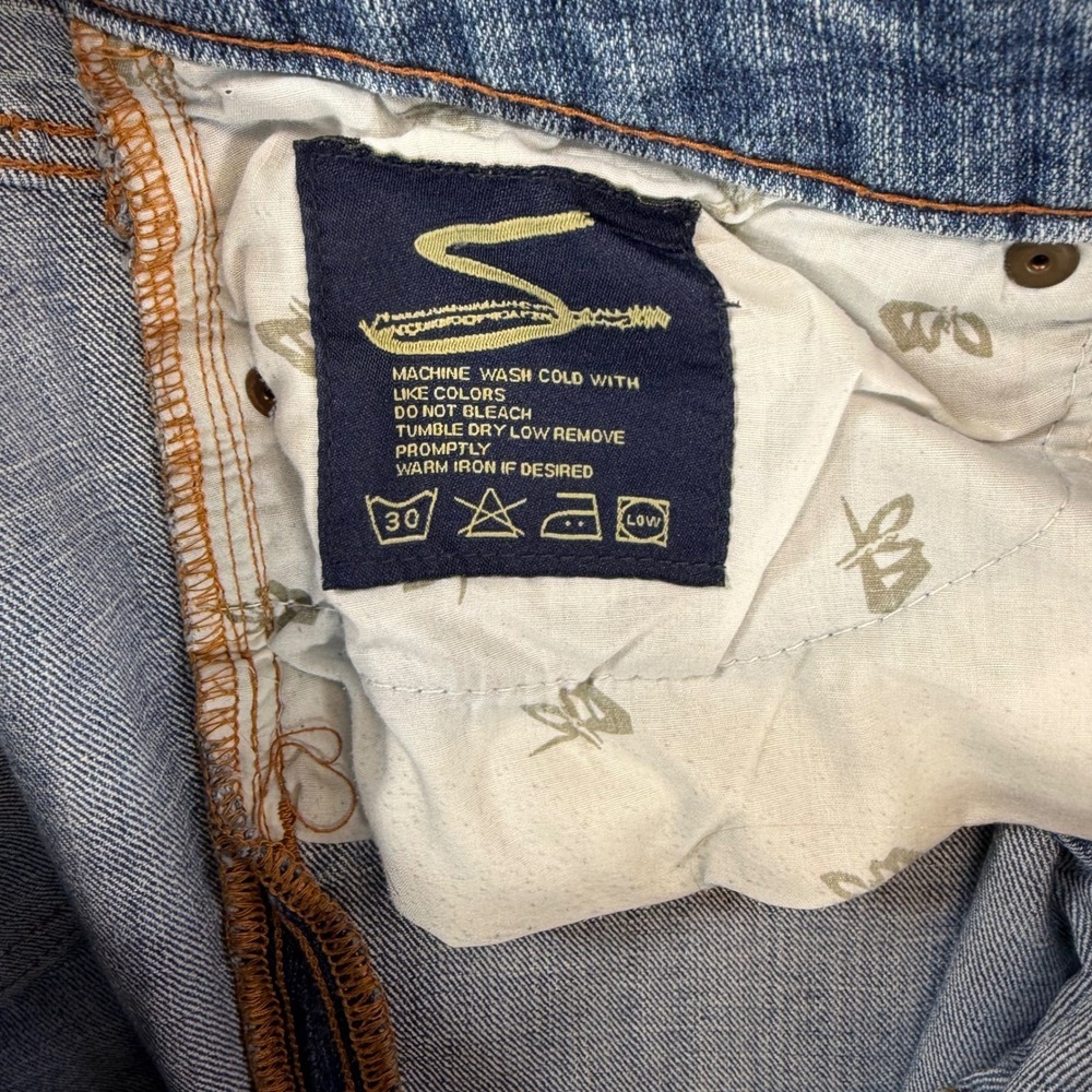 Seven7‎ Flare Jeans Womens Size 32 Blue Med Wash Denim Pants - Picture 4 of 7